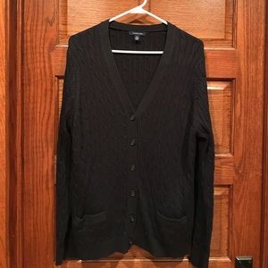 Black button cardigan